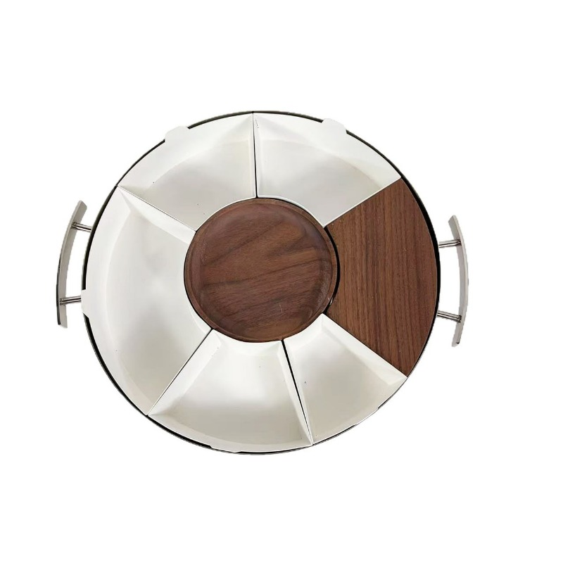 Food Snacks Gifts - Creative light luxury stainless steel snack