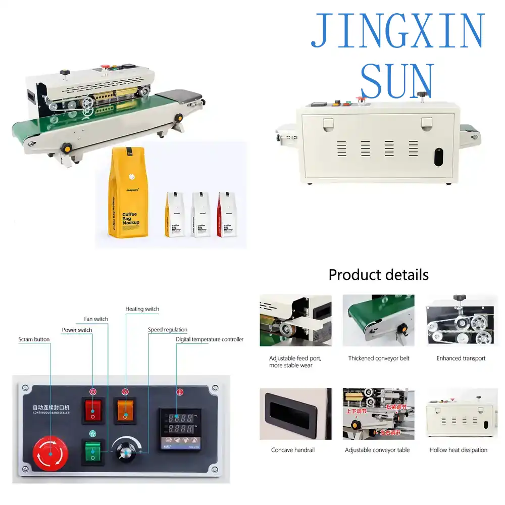 Quality Food Snacks - High Quality Desktop Continuous Band Sealer