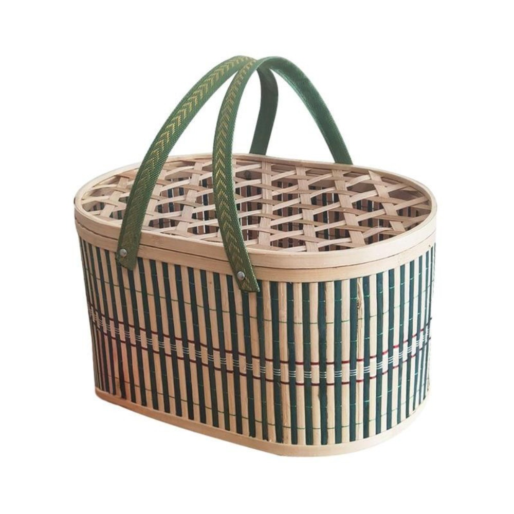 Durable Handmade Bamboo Basket - Food Snacks Gifts 评论和价格