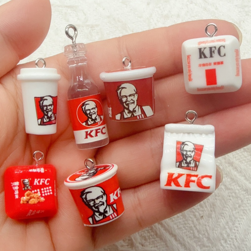 10pcs cartoon resin food bag k - Food & Snacks Coloring 评论和价格