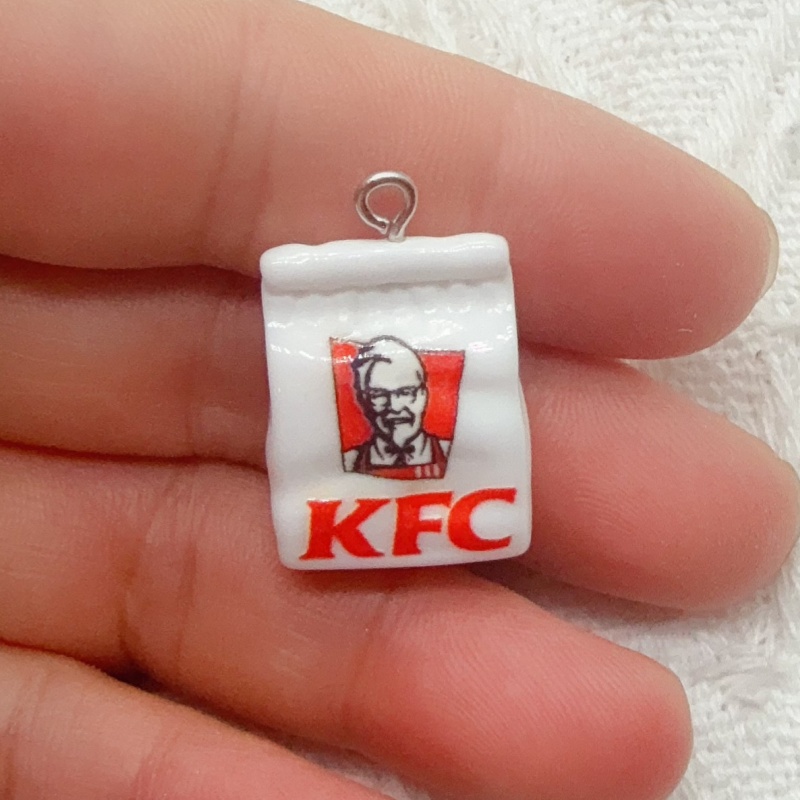 10pcs cartoon resin food bag k - Food & Snacks Coloring 评论和价格