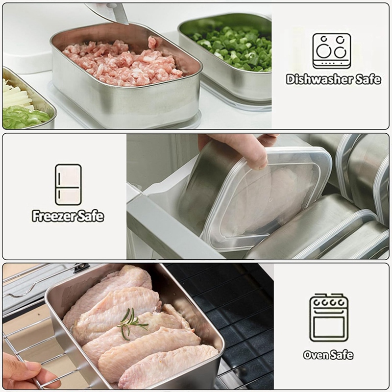 Stainless Steel Containers for - Food & Snacks Coloring 评论和价格