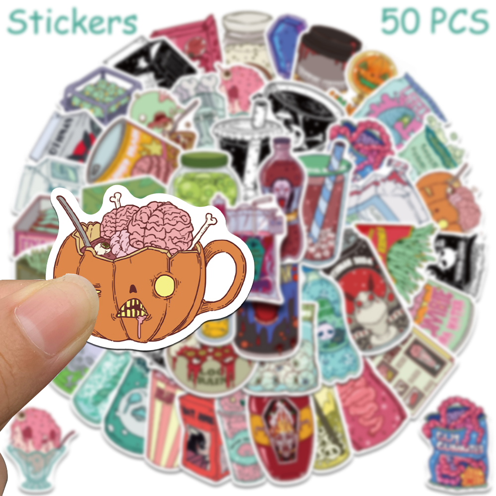 50pcs Horrible Zombie Food Sti - Zombie Snacks 评论和价格