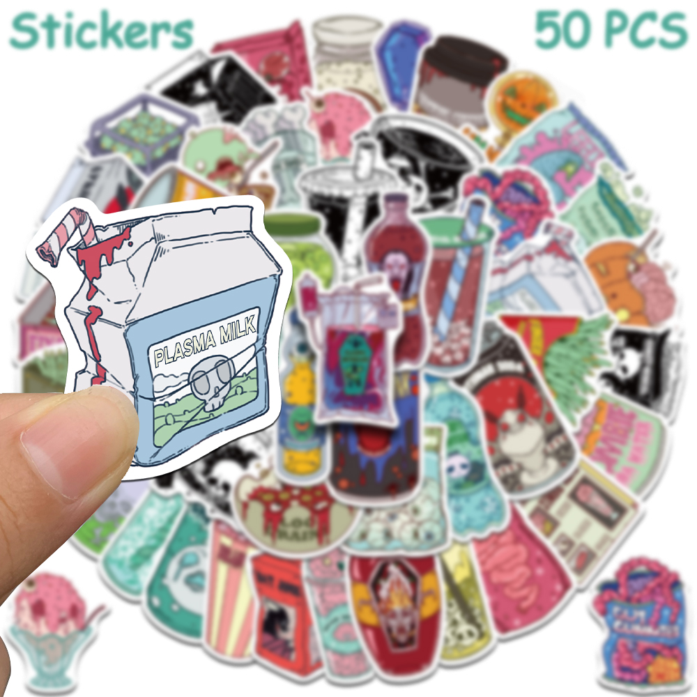 50pcs Horrible Zombie Food Sti - Zombie Snacks 评论和价格