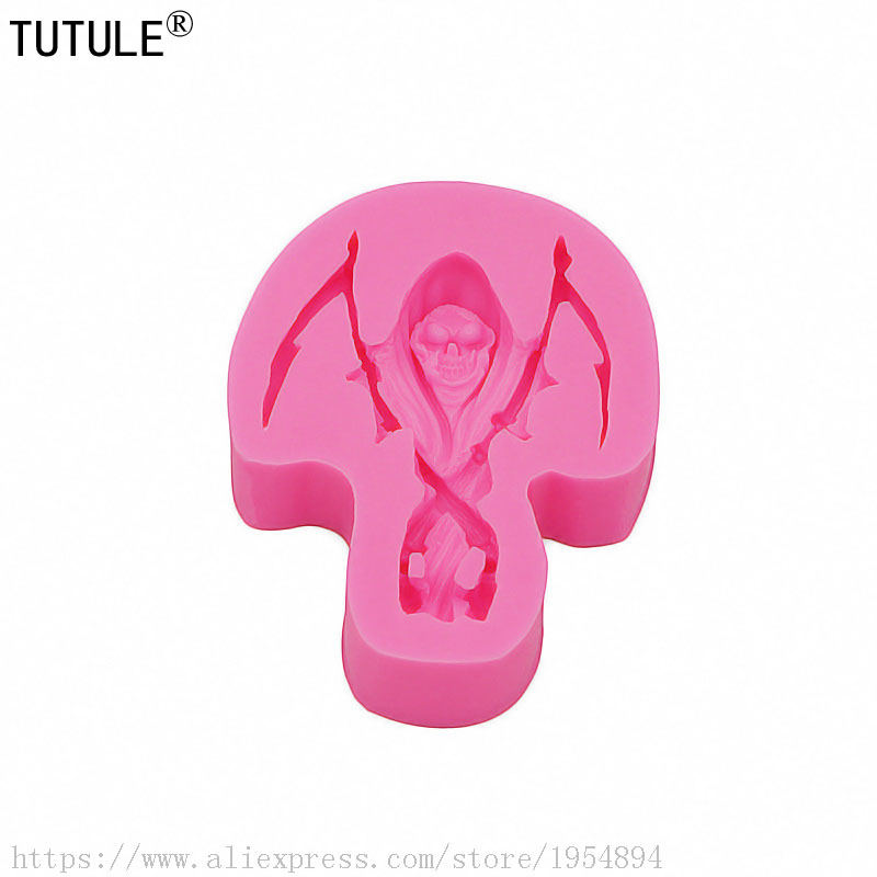 Death Scythe-SKULL SILICONE MO - Zombie Snacks 评论和价格