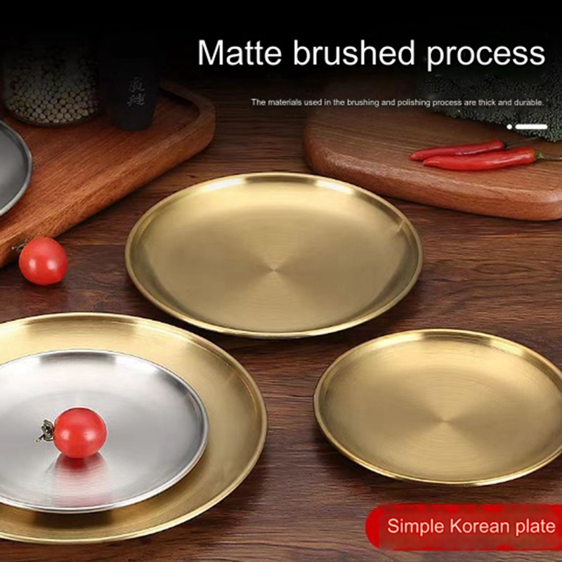 Stainless Steel Round Plate Ca - Food & Snacks Coloring 评论和价格