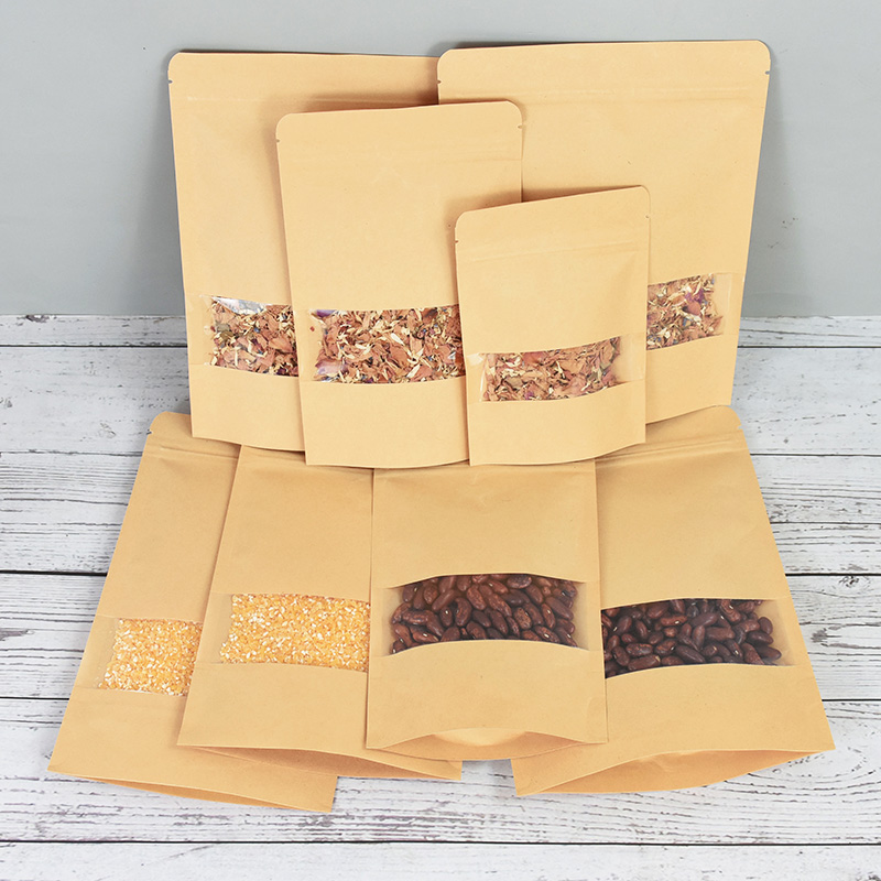 20/50pcs Kraft Paper Zip Lock  - Food Snacks Gifts 评论和价格