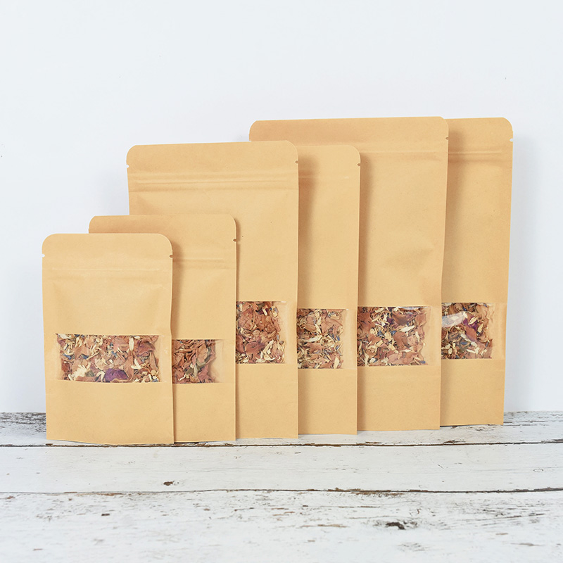20/50pcs Kraft Paper Zip Lock  - Food Snacks Gifts 评论和价格