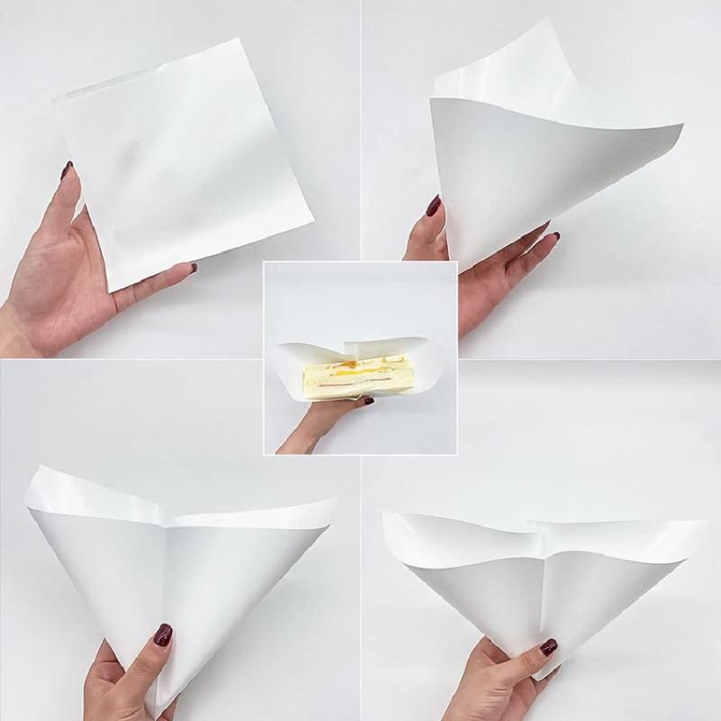 [New] 100 PCS Greaseproof Pape - Food Snacks Packaging 评论和价格